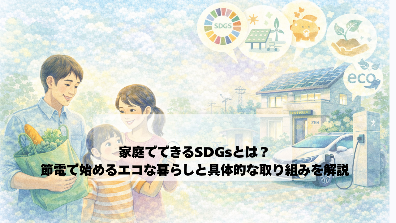 家庭でできるSDGsと節電-わたしたちにできることとは? アイキャッチ画像